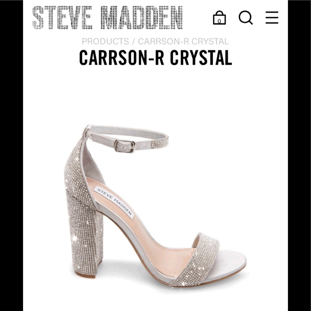 Steve Madden Carrson-R Crystal Heels in size 8